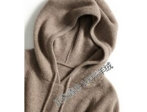 고비 캐시미어 100 케이블 후드 니트