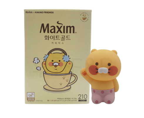맥심 모카골드 커피믹스 210T와 춘식이 무드등의 특별한 조우