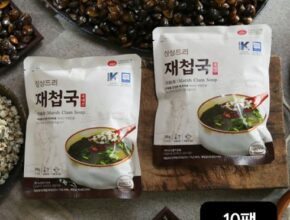 섬진강 국내산 재첩국 300gX10팩