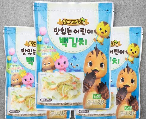 싱싱한 사과와 고소한 돼지고기의 완벽한 조화 아기 백김치