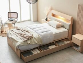 에넥스 소피아 LED 유로탑 수납 침대 수퍼싱글