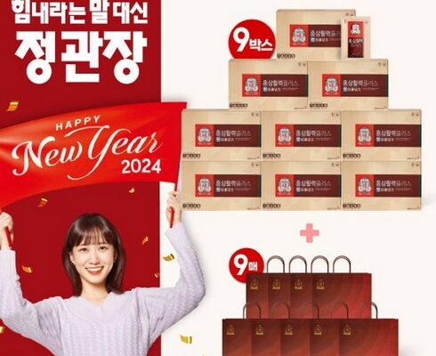 정관장 홍삼활력플러스 6쇼핑백 9장
