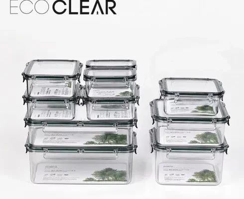 코멕스 ECO CLEAR 보관용기 10종 세트