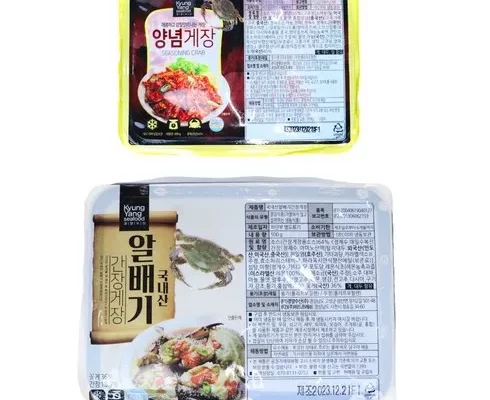추천 가성비 양념꽃게장 300gX3통알배기 간장꽃게장 500gX4통