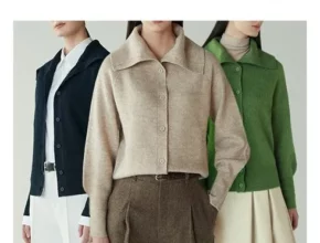 추천 가성비 엔니튜드 NEW 울 블렌드 니트 보머재킷