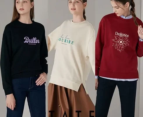 추천 가성비 테이트 23FW 여성 MVS 소프트 웜 약기모 반하이넥 티 컬렉션 5종