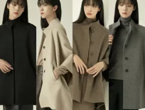 추천 가성비 24SS 최신상 김서룡 울 블렌딩 케이프 코트