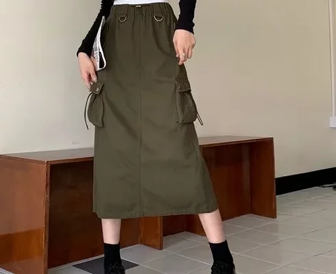 추천 가성비 브리엘 FW 카고 스커트 2종