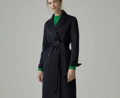 추천 가성비 울 블렌디드 체크 코트