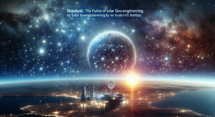 Stardust: The Future of Solar Geoengineering by an Israeli-US Startup